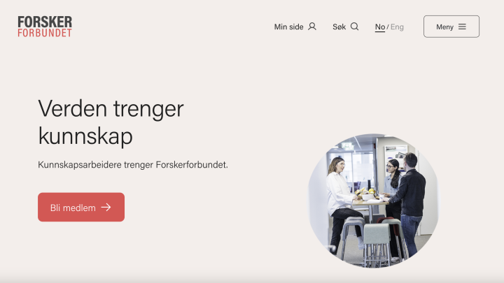 Forskerforbundet-website