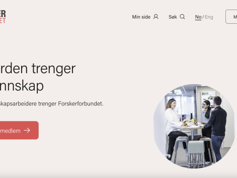 Forskerforbundet-website Forskerforbundet-website